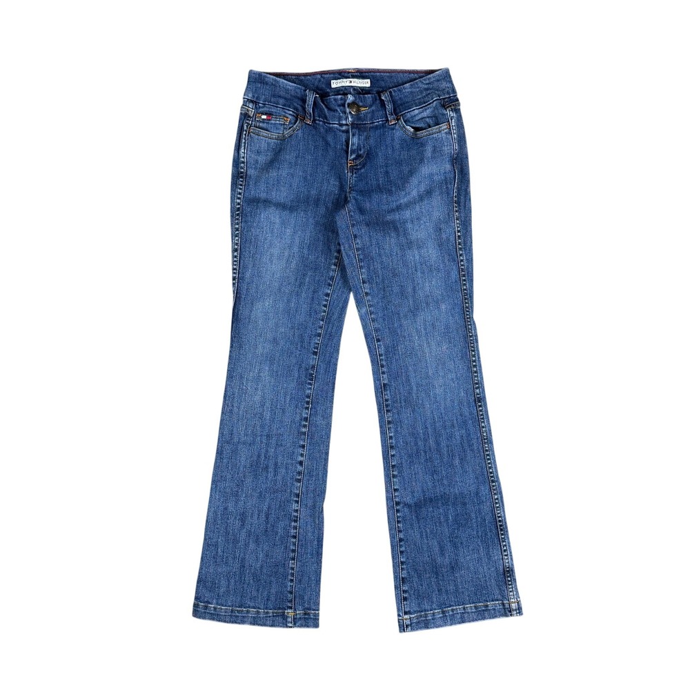 Vtg Y2K Tommy Hilfiger Women's Jeans Size 4 Blue Bootcut Flare Denim